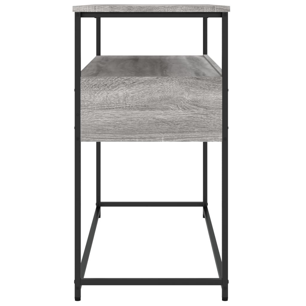 Mesa consola 100x40x75 cm derivados de madeira cinzento sonoma - Image 6