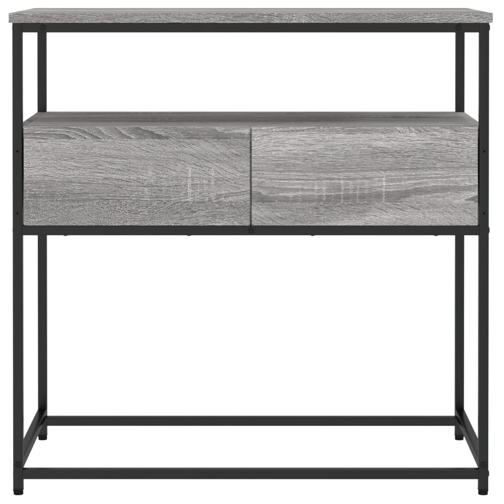 Mesa consola 75x40x75 cm derivados de madeira cinzento sonoma - Image 5