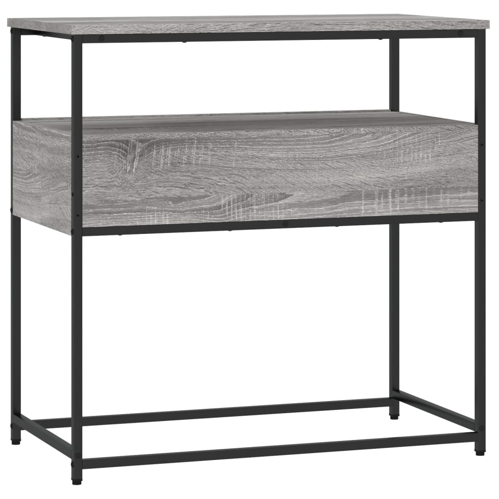 Mesa consola 75x40x75 cm derivados de madeira cinzento sonoma - Image 7