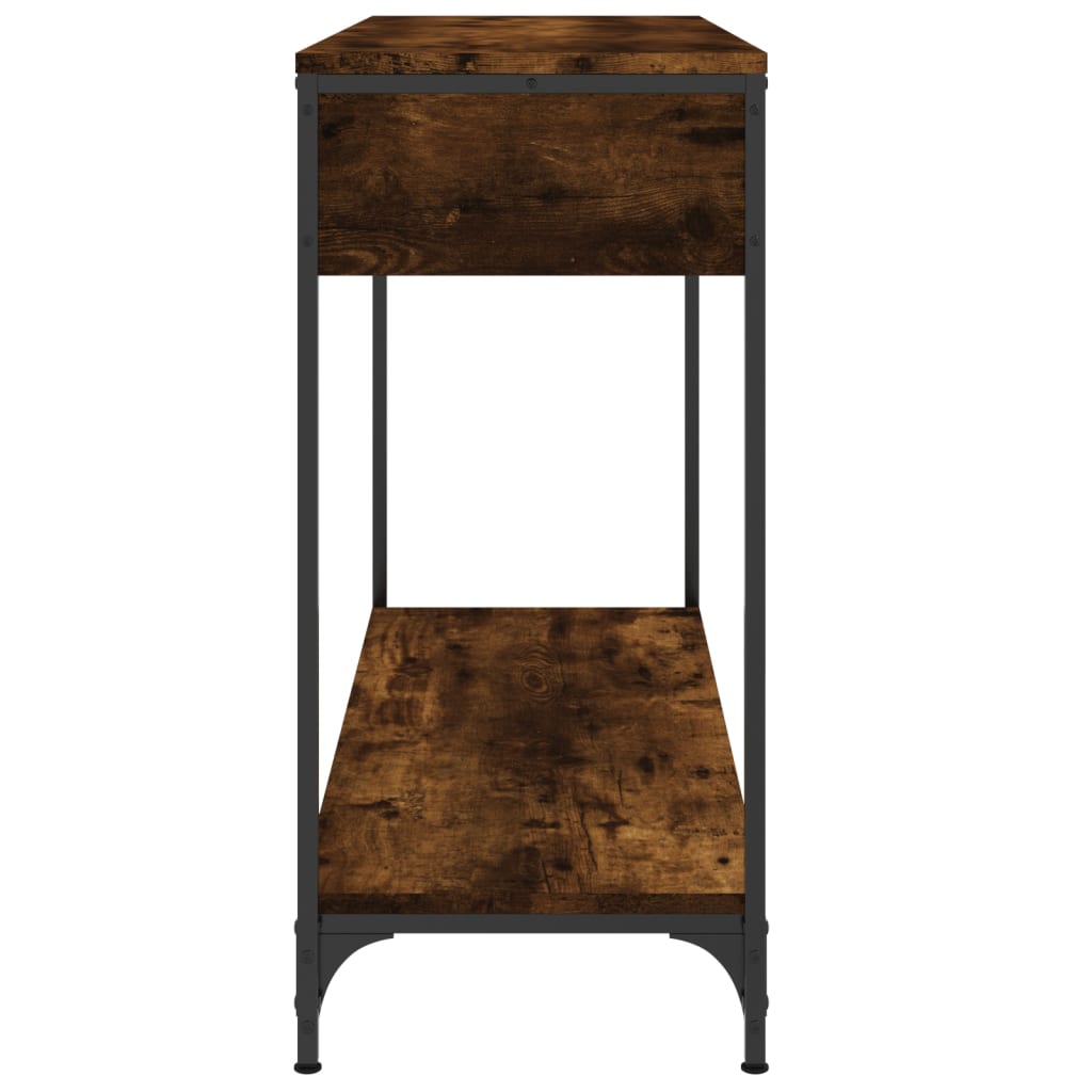 Mesa consola 100x34,5x75cm derivados de madeira carvalho fumado - Image 6