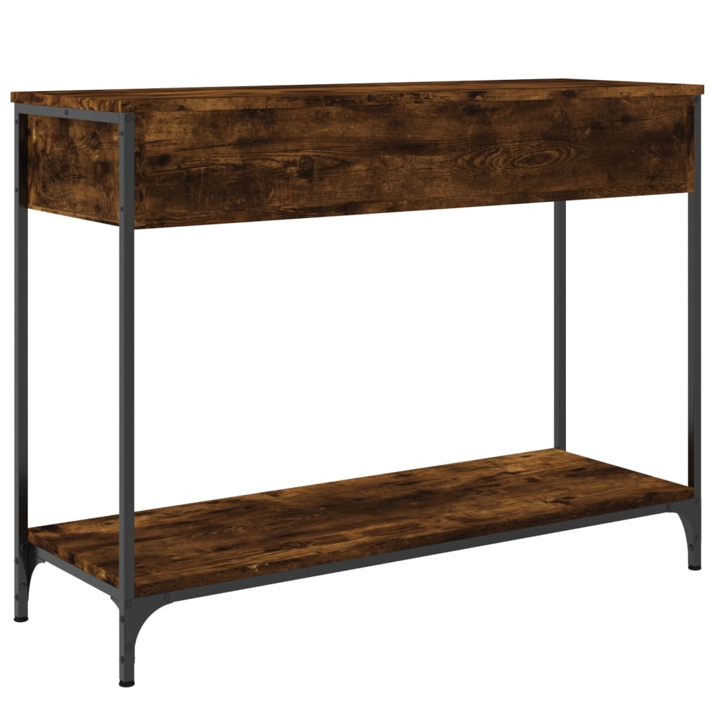 Mesa consola 100x34,5x75cm derivados de madeira carvalho fumado - Image 7