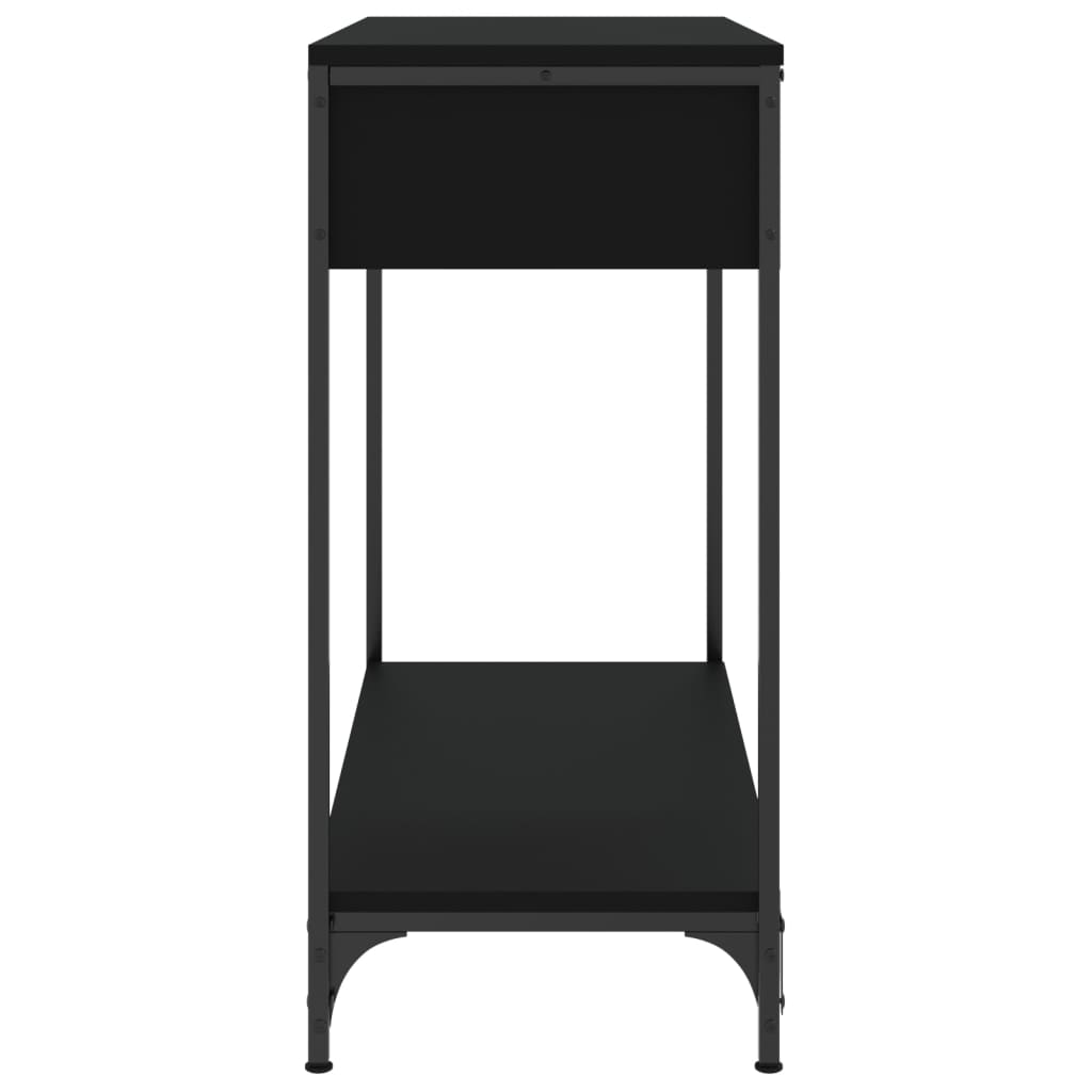 Mesa consola 75x34,5x75 cm derivados de madeira preto - Image 6