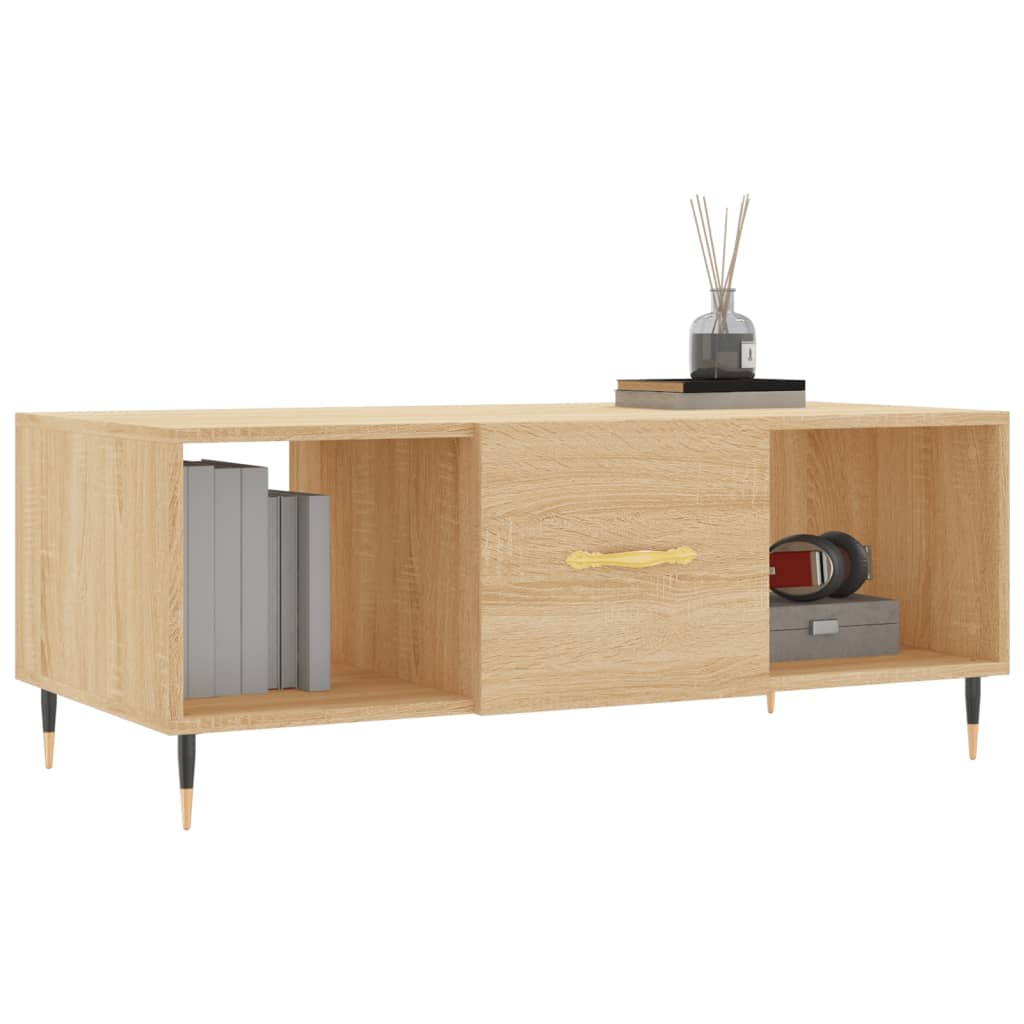 Mesa de centro 102x50x40 derivados de madeira carvalho sonoma - Image 2