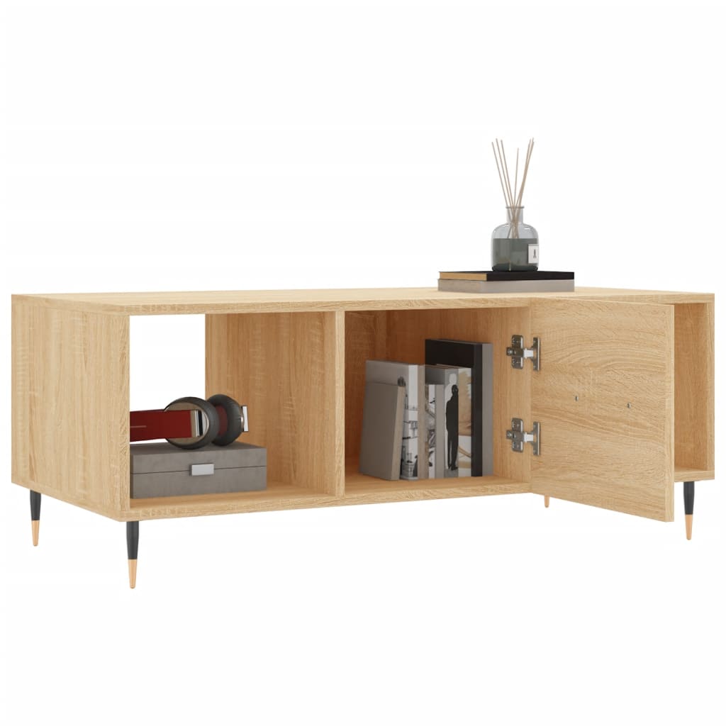 Mesa de centro 102x50x40 derivados de madeira carvalho sonoma - Image 3