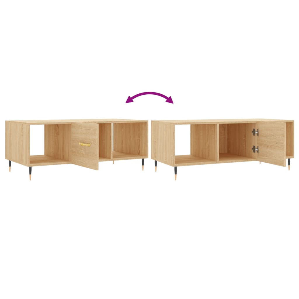 Mesa de centro 102x50x40 derivados de madeira carvalho sonoma - Image 8