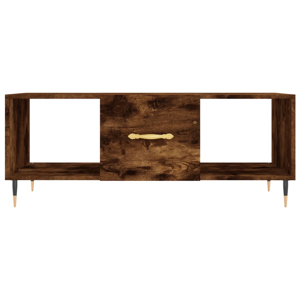 Mesa de centro 102x50x40 cm derivados madeira carvalho fumado - Image 4