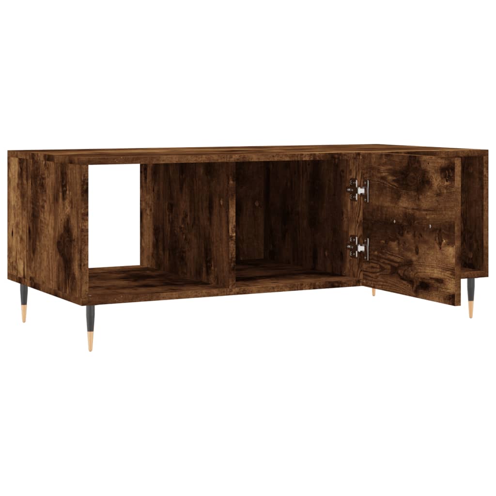 Mesa de centro 102x50x40 cm derivados madeira carvalho fumado - Image 5