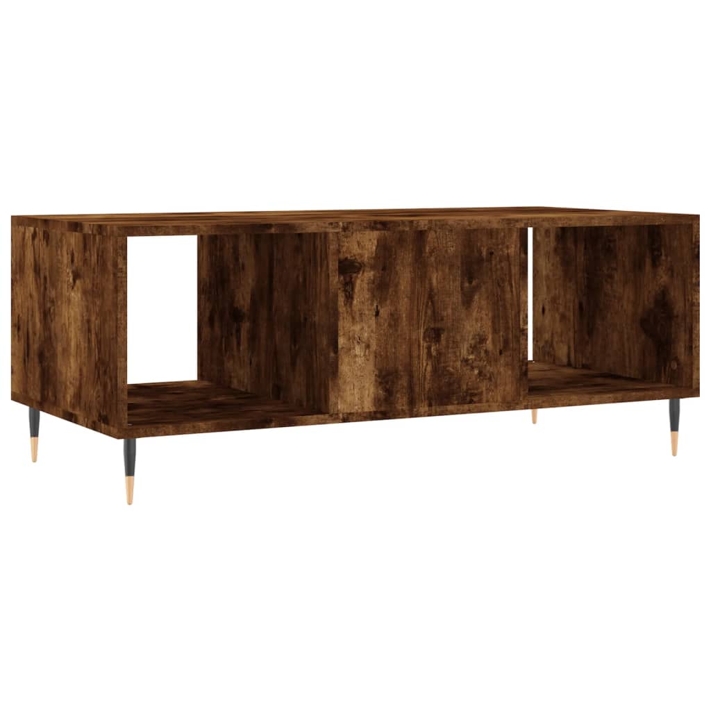 Mesa de centro 102x50x40 cm derivados madeira carvalho fumado - Image 7