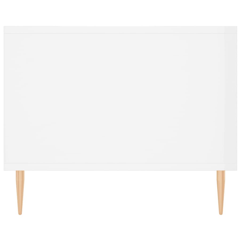 Mesa de centro 102x50x40 cm madeira processada branco brilhante - Image 6