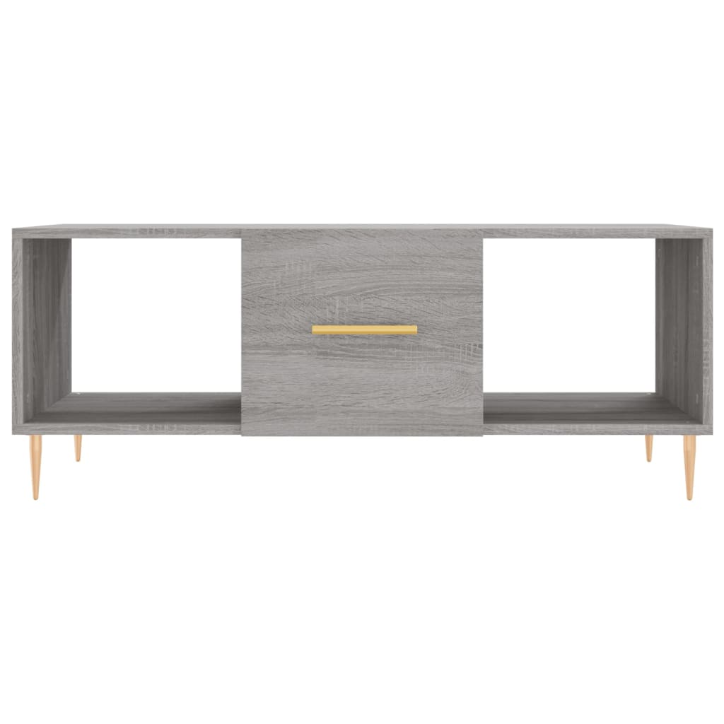 Mesa de centro 102x50x40cm derivados de madeira cinzento sonoma - Image 4