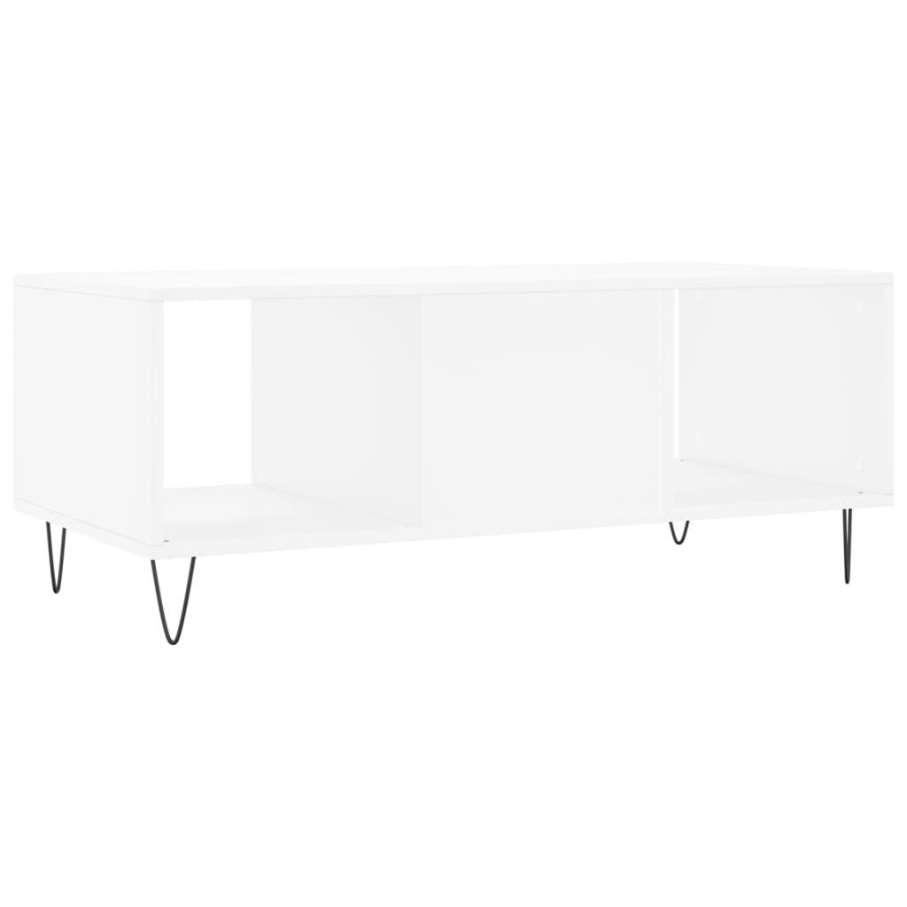 Mesa de centro 102x50x40 cm madeira processada branco - Image 7