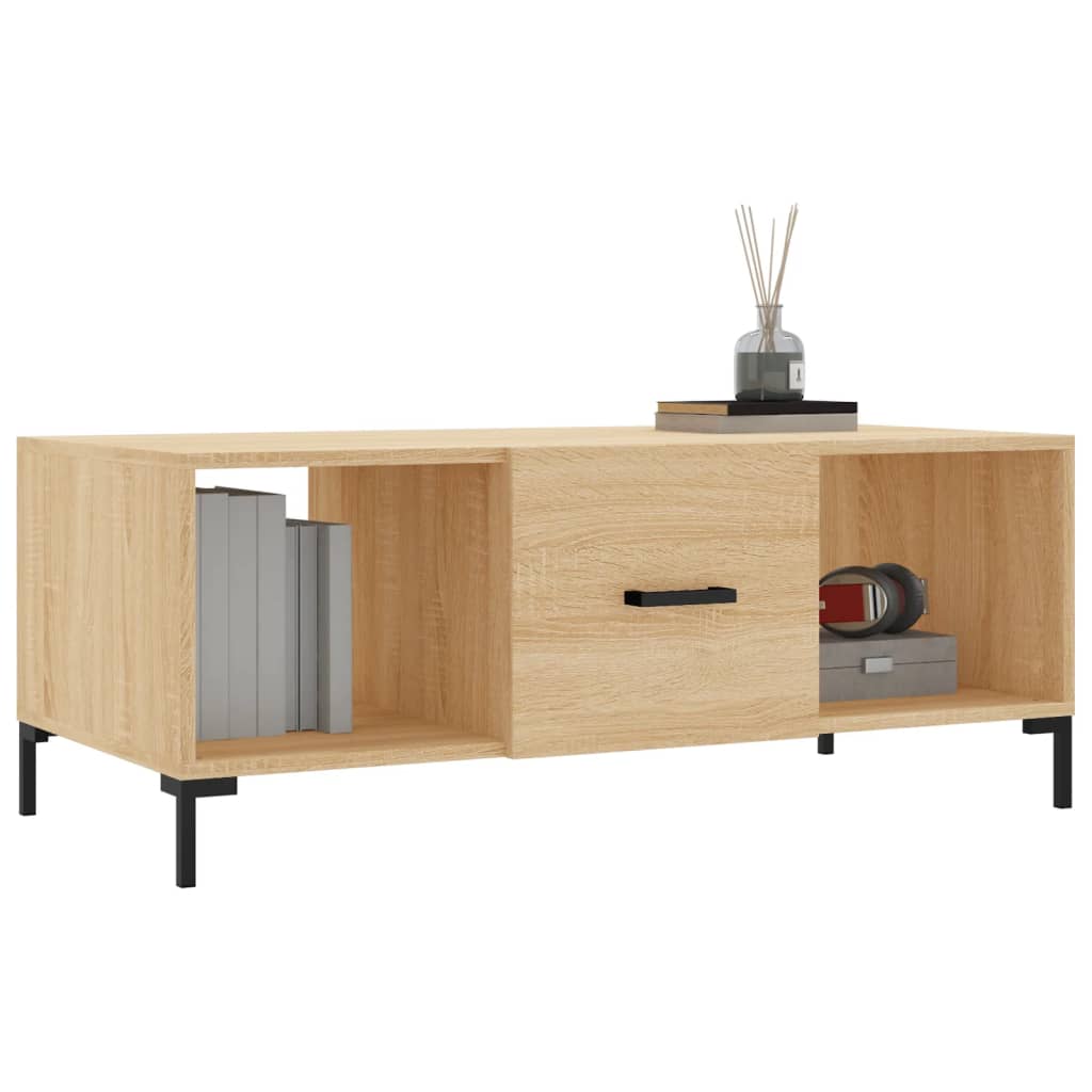 Mesa de centro 102x50x40 derivados de madeira carvalho sonoma - Image 2
