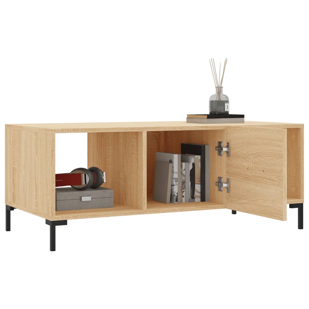 Mesa de centro 102x50x40 derivados de madeira carvalho sonoma - Image 3