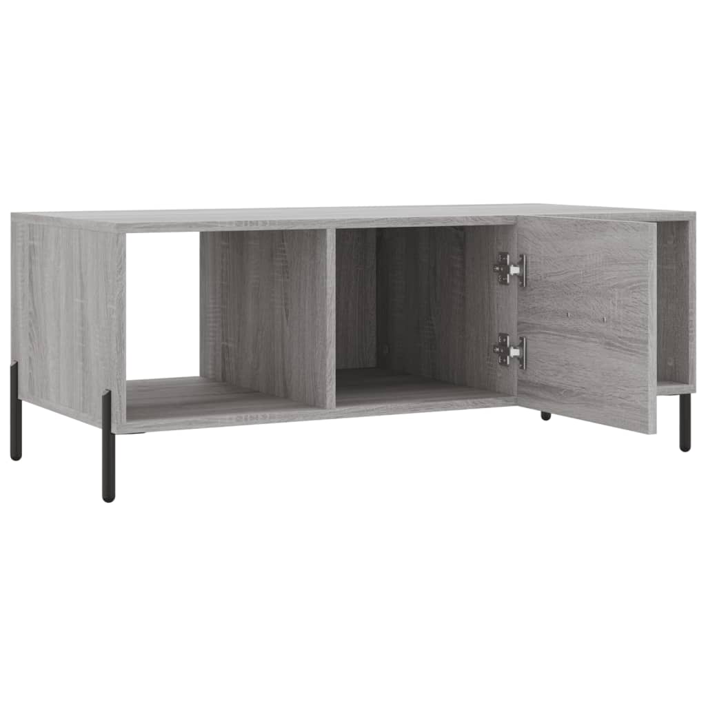 Mesa de centro 102x50x40cm derivados de madeira cinzento sonoma - Image 5