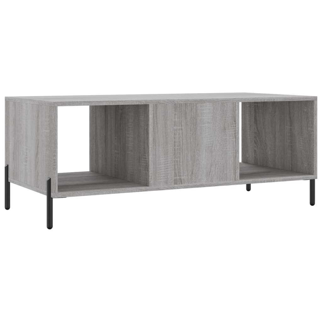 Mesa de centro 102x50x40cm derivados de madeira cinzento sonoma - Image 7