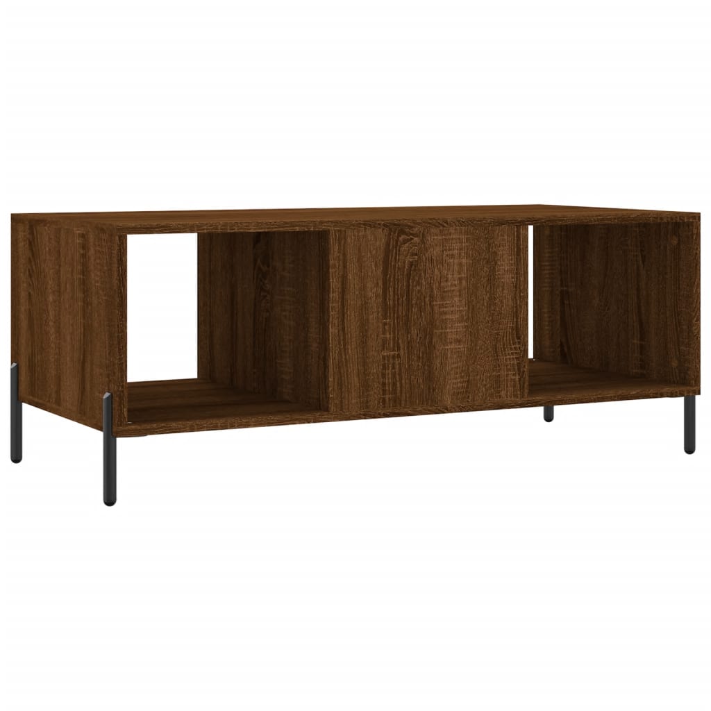 Mesa de centro 102x50x40 cm derivados madeira carvalho castanho - Image 7