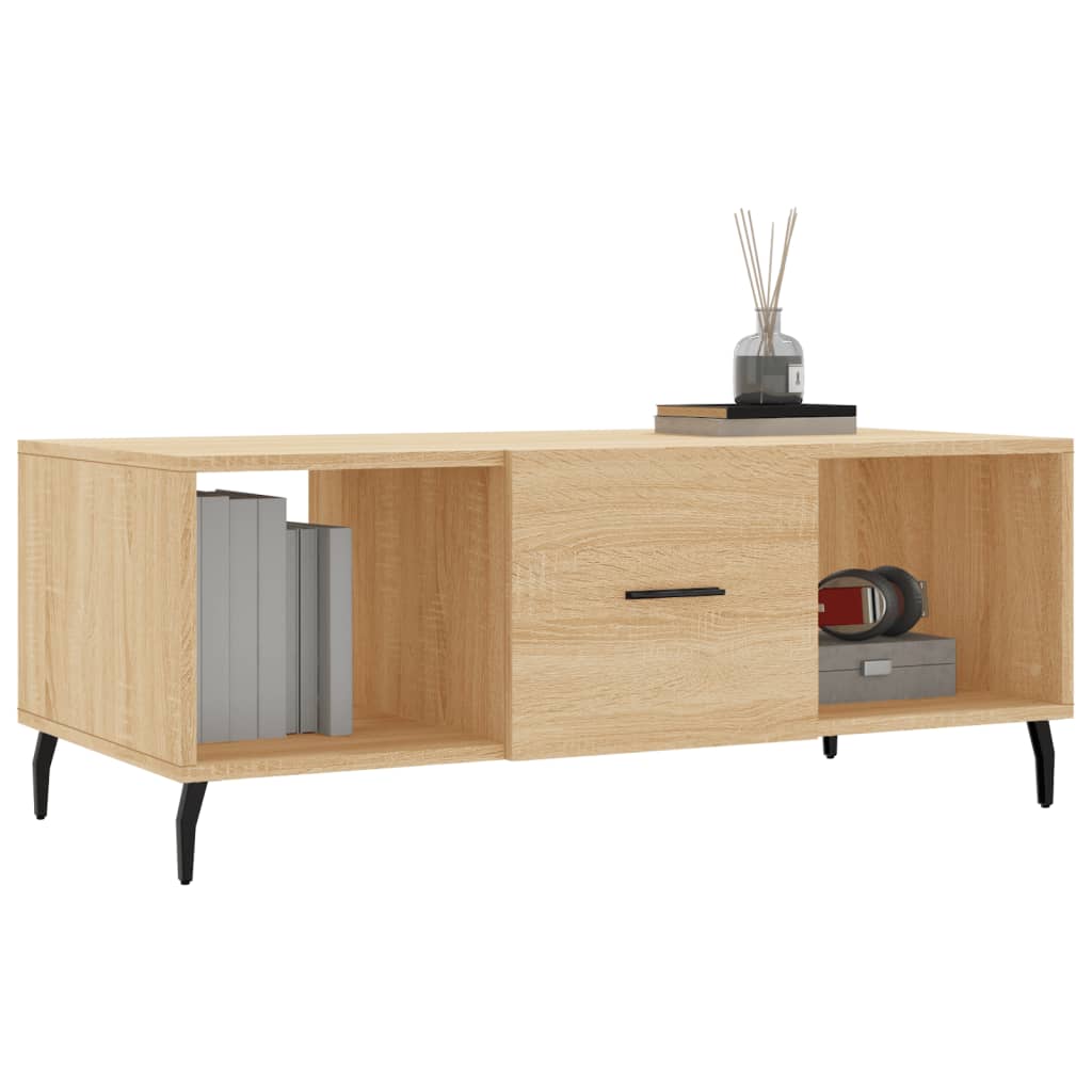 Mesa de centro 102x50x40 derivados de madeira carvalho sonoma - Image 2