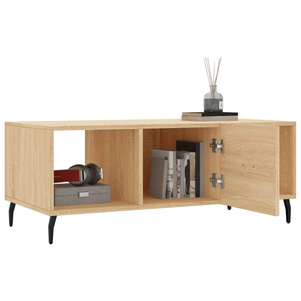Mesa de centro 102x50x40 derivados de madeira carvalho sonoma - Image 3