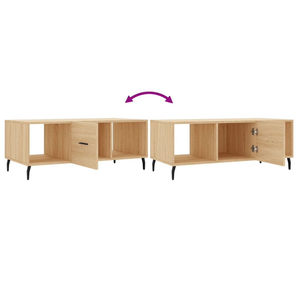 Mesa de centro 102x50x40 derivados de madeira carvalho sonoma - Image 7