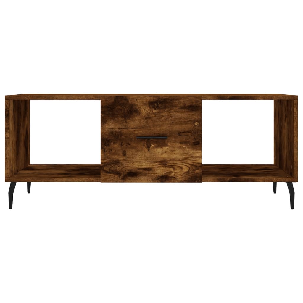Mesa de centro 102x50x40 cm derivados madeira carvalho fumado - Image 4
