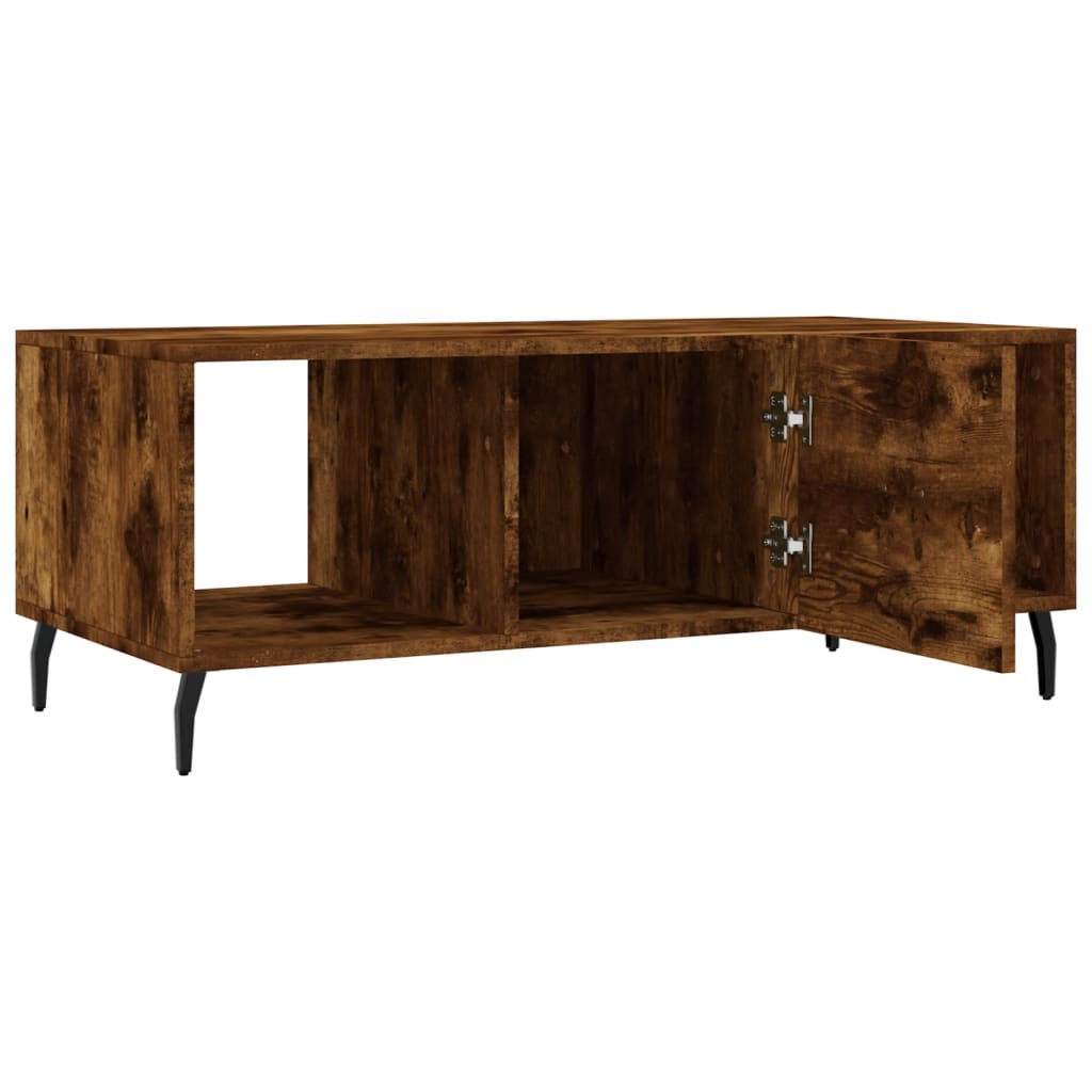 Mesa de centro 102x50x40 cm derivados madeira carvalho fumado - Image 6