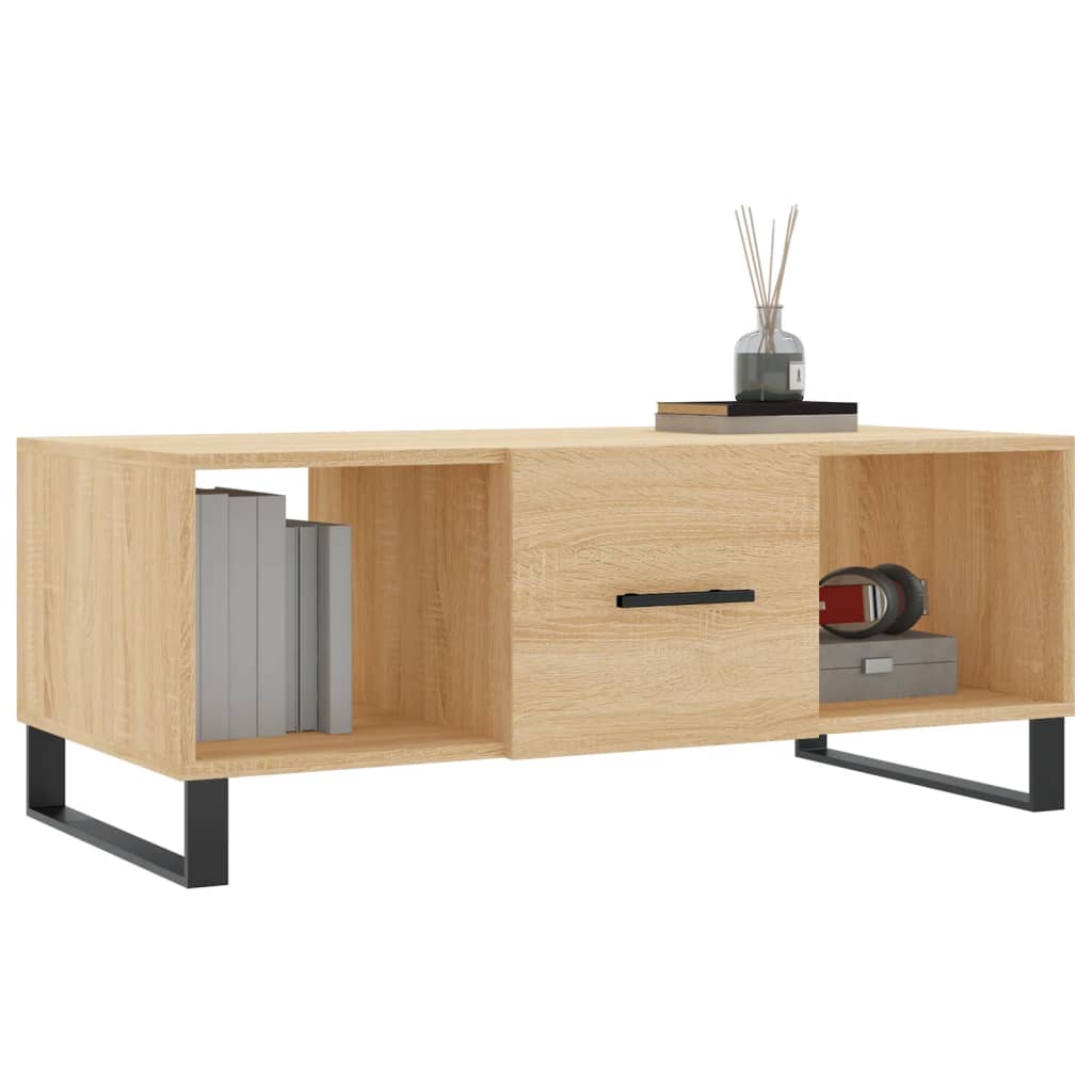 Mesa de centro 102x50x40 derivados de madeira carvalho sonoma - Image 2