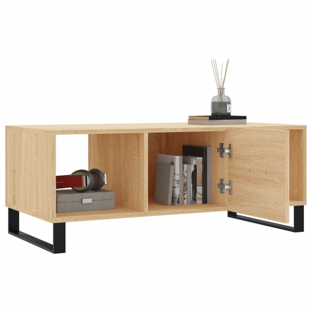 Mesa de centro 102x50x40 derivados de madeira carvalho sonoma - Image 3