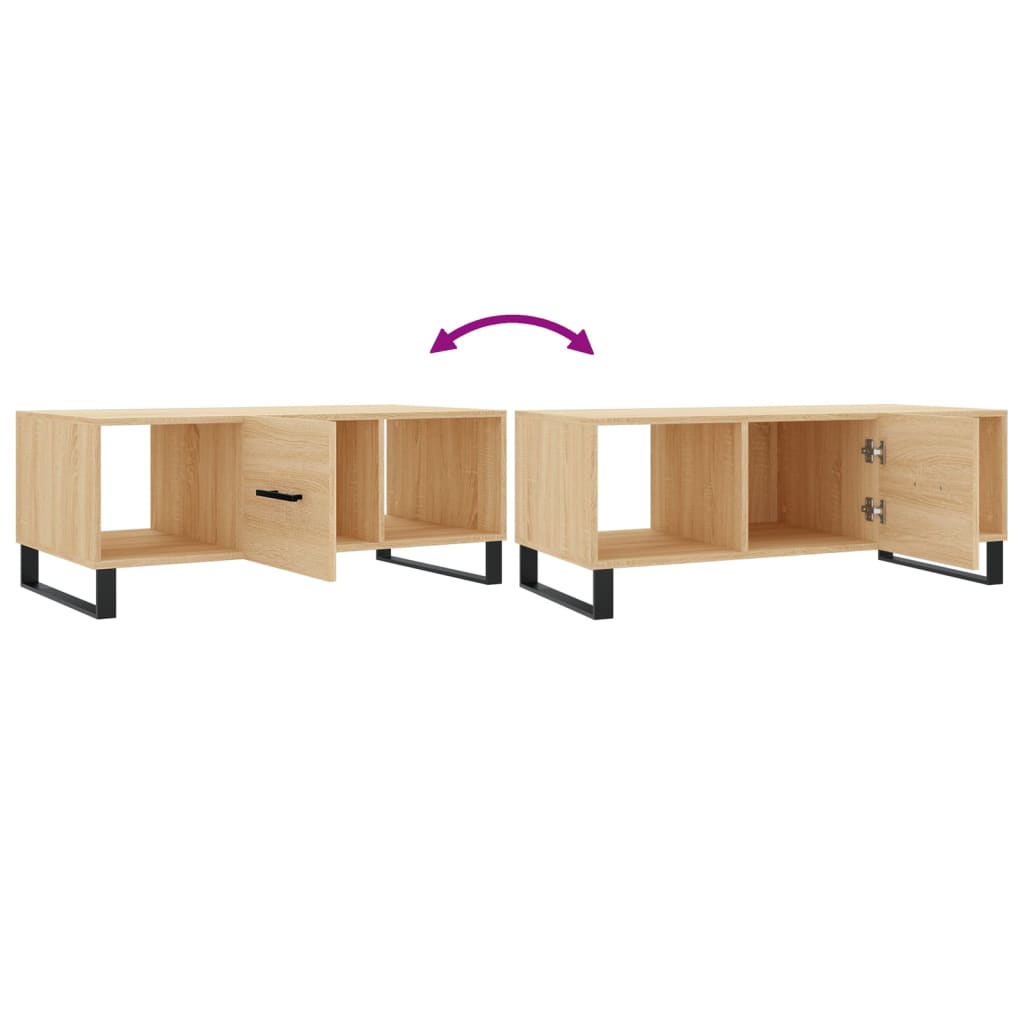 Mesa de centro 102x50x40 derivados de madeira carvalho sonoma - Image 8