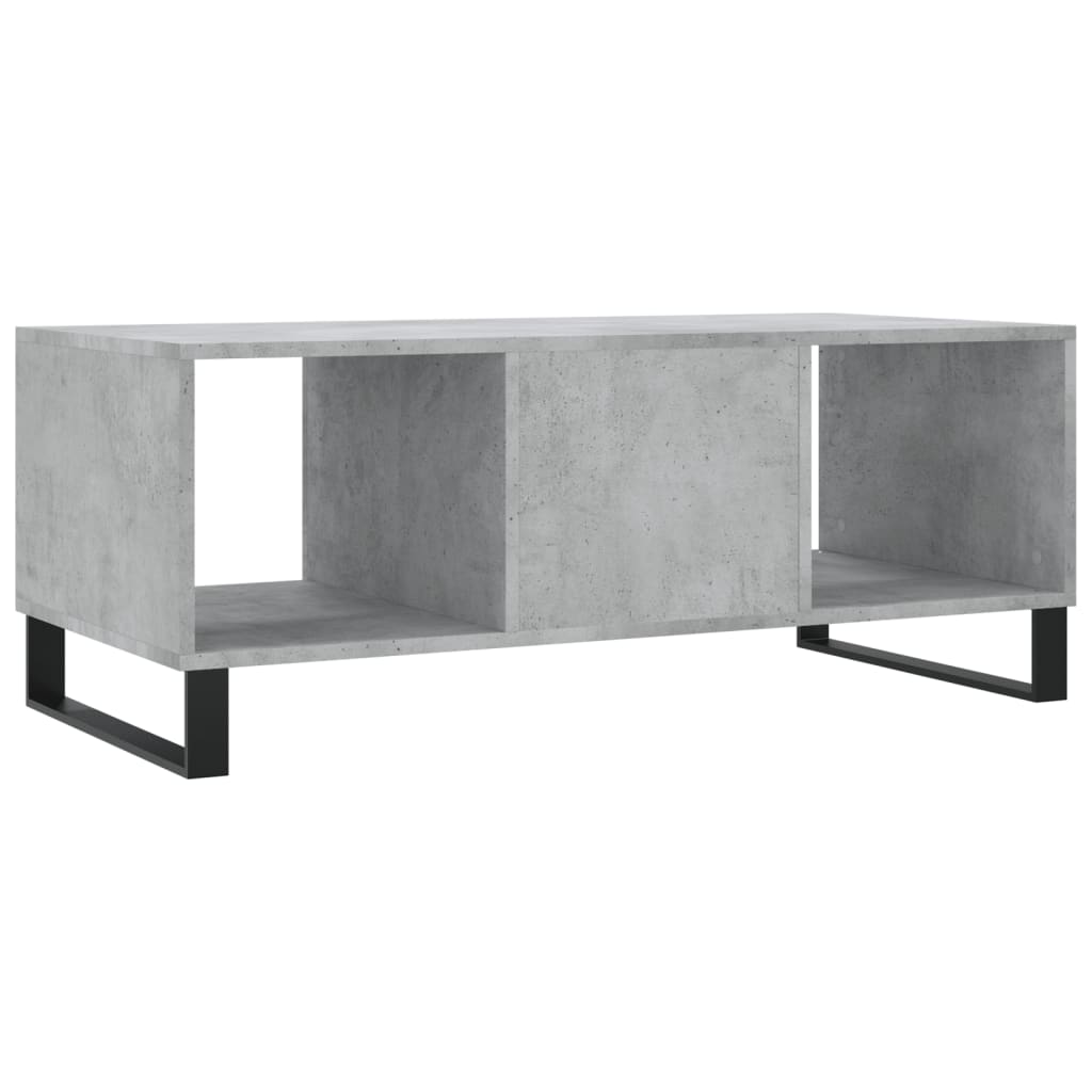 Mesa de centro 102x50x40 cm madeira processada cinza cimento - Image 7