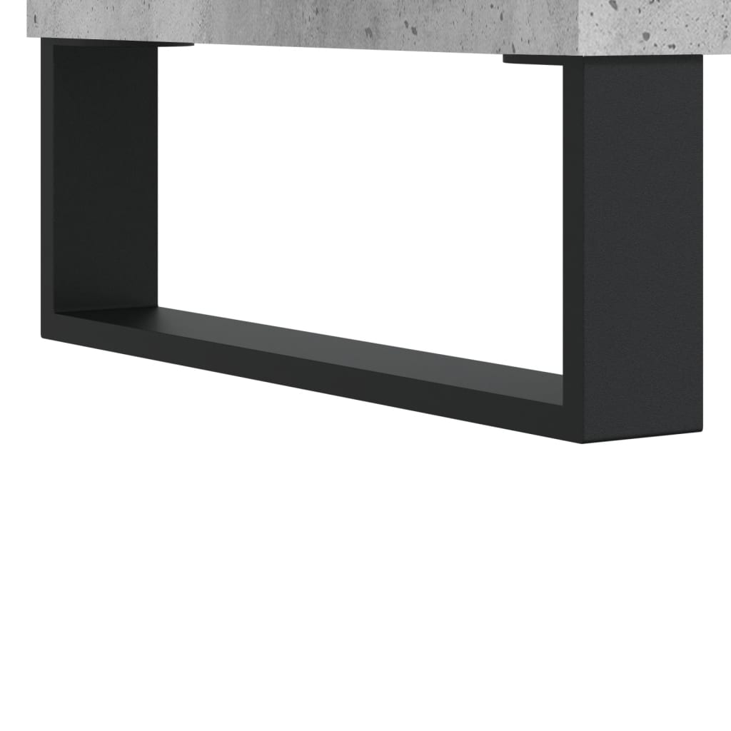 Mesa de centro 102x50x40 cm madeira processada cinza cimento - Image 10