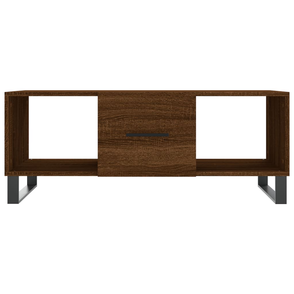 Mesa de centro 102x50x40 cm derivados madeira carvalho castanho - Image 4