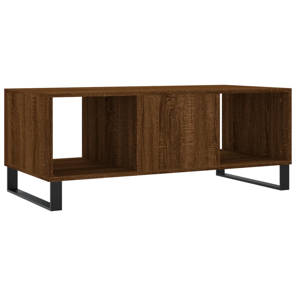 Mesa de centro 102x50x40 cm derivados madeira carvalho castanho - Image 7