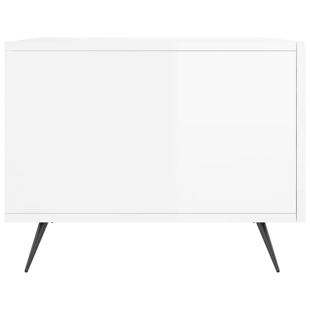 Mesas de centro 2 pcs 50x50x40 cm branco brilhante - Image 7