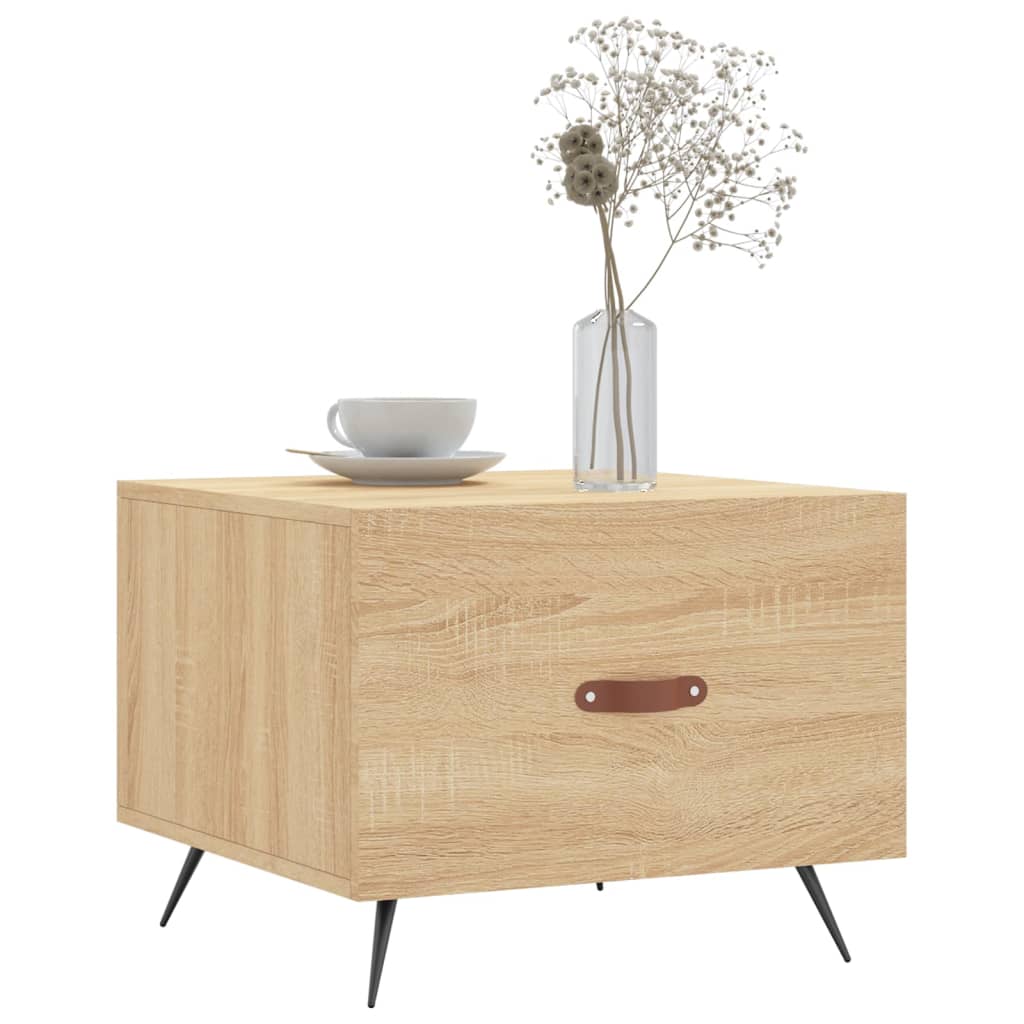 Mesa de centro 50x50x40 cm derivados de madeira carvalho sonoma - Image 2