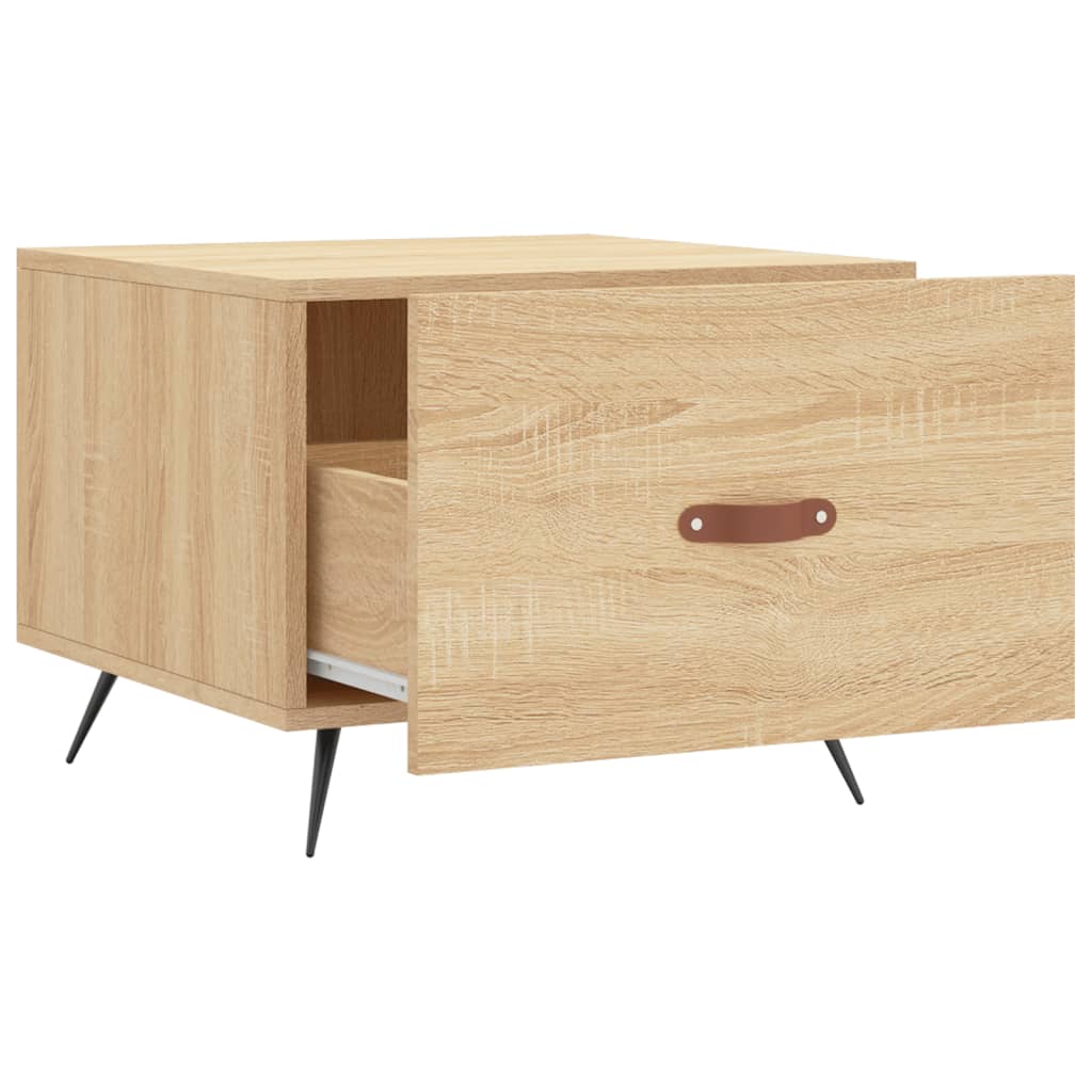 Mesa de centro 50x50x40 cm derivados de madeira carvalho sonoma - Image 5