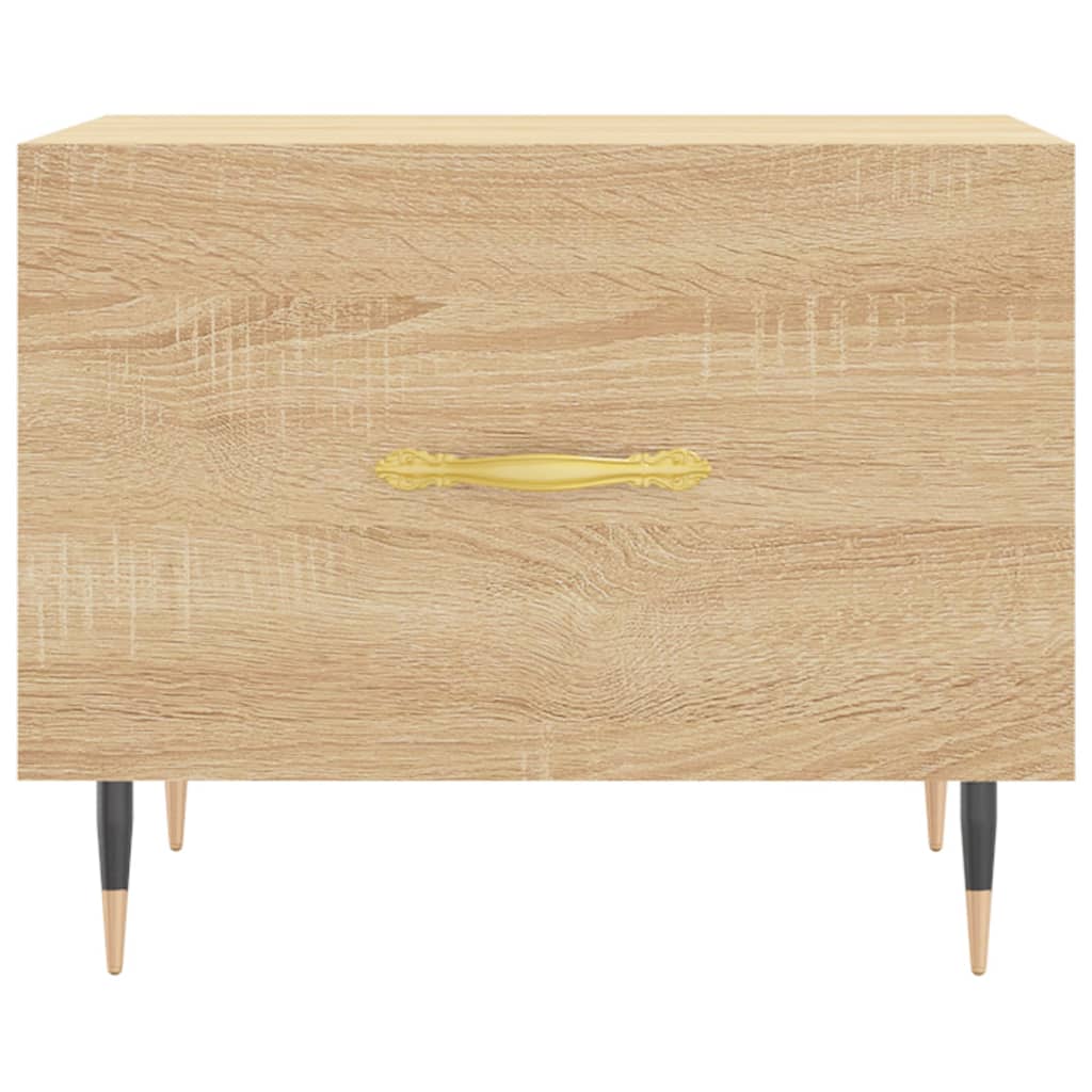 Mesa de centro 50x50x40 cm derivados de madeira carvalho sonoma - Image 4