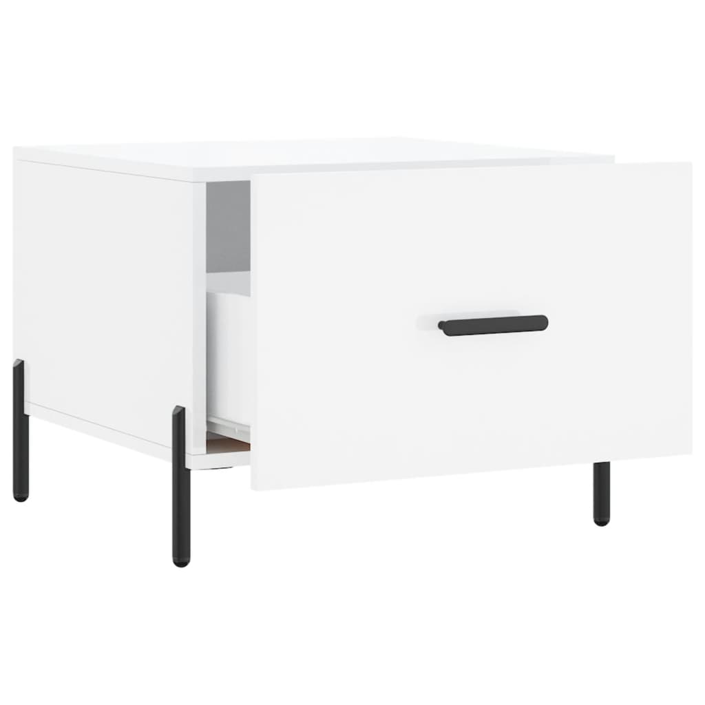 Mesas de centro 2 pcs 50x50x40 cm branco brilhante - Image 6