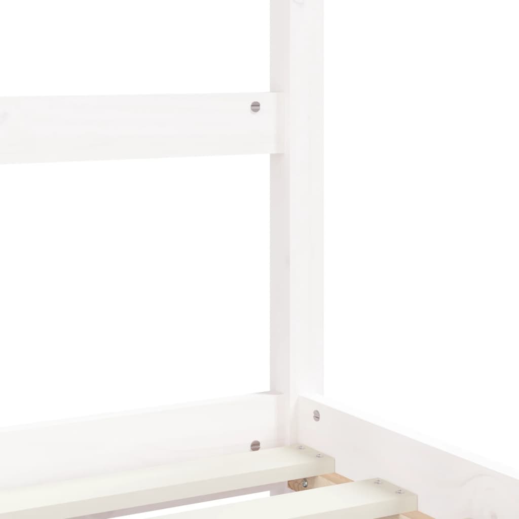 Estrutura cama infantil c/ gavetas 80x200cm pinho maciço branco - Image 7