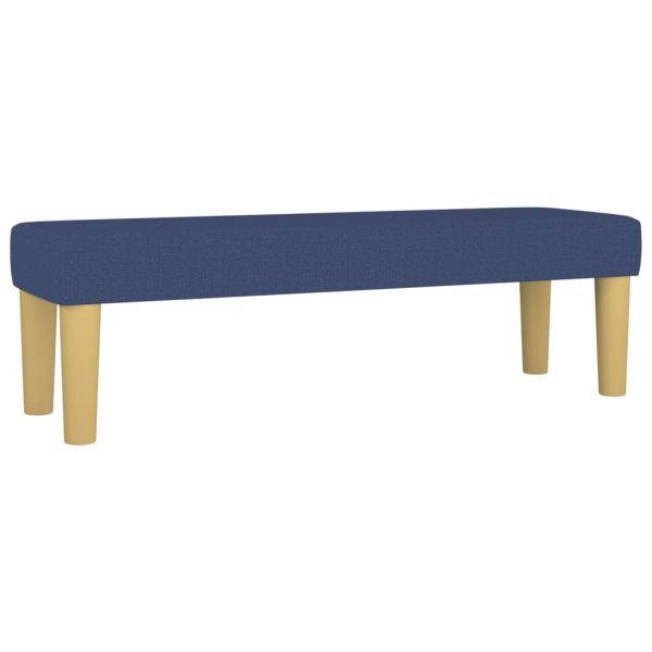 Cama com molas/colchão 200x200 cm tecido azul - Image 6