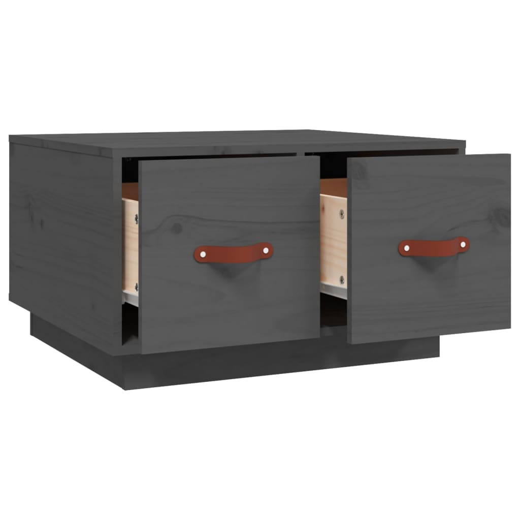 Mesa de centro 60x53x35 cm pinho maciço cinza - Image 6