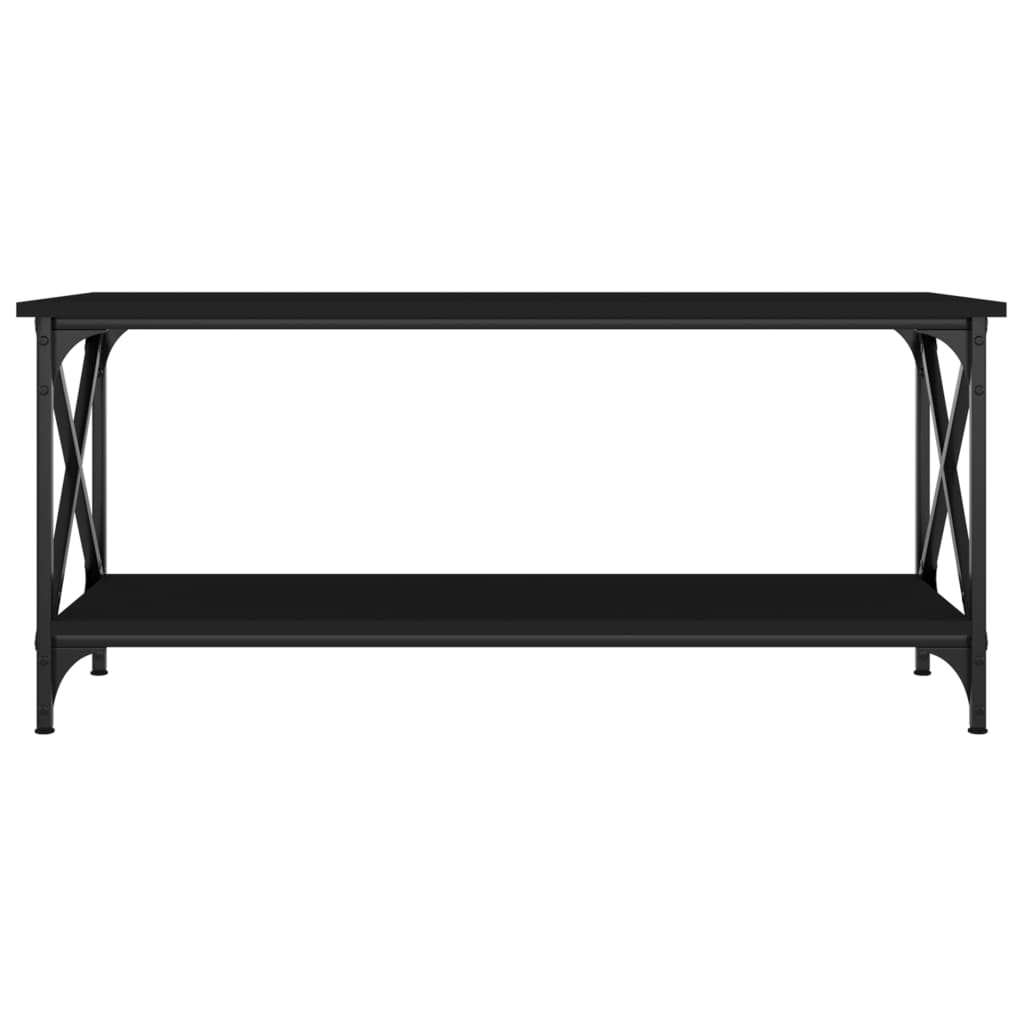 Mesa de centro 100x45x45 cm derivados de madeira/ferro preto - Image 3