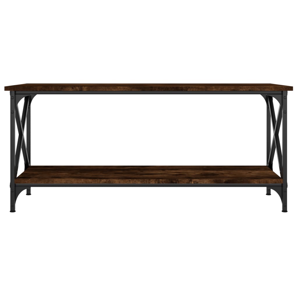 Mesa de centro 100x45x45cm deriv. madeira/ferro carvalho fumado - Image 3