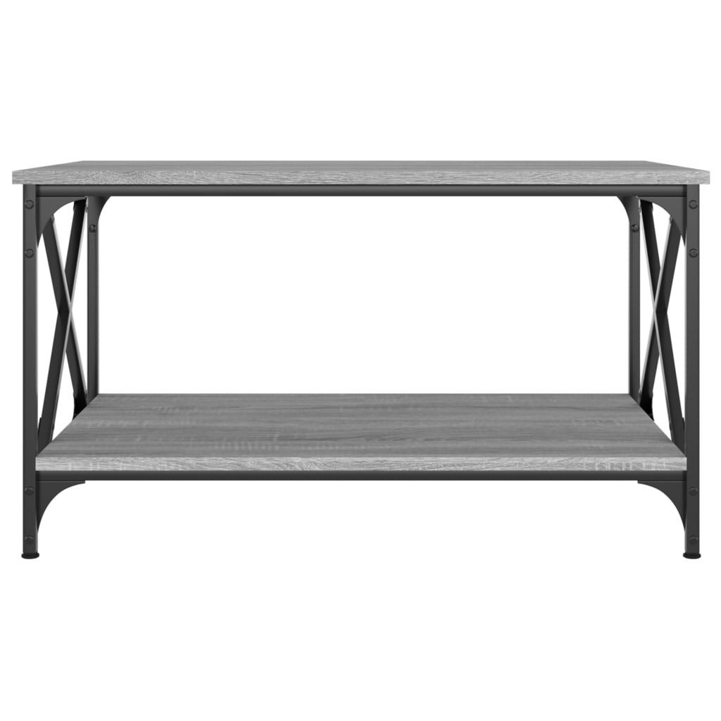 Mesa de centro 80x50x45 cm derivados madeira/ferro cinza sonoma - Image 3