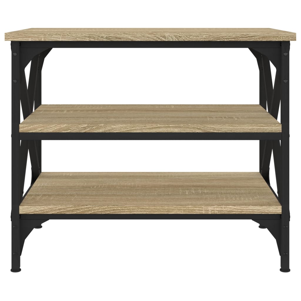 Mesa de apoio 55x38x45 cm derivados de madeira carvalho sonoma - Image 4