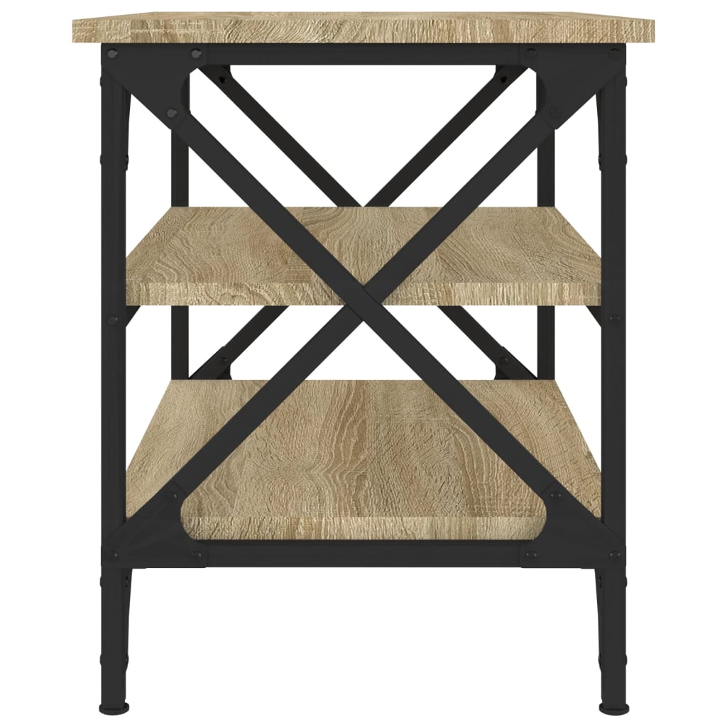 Mesa de apoio 55x38x45 cm derivados de madeira carvalho sonoma - Image 5