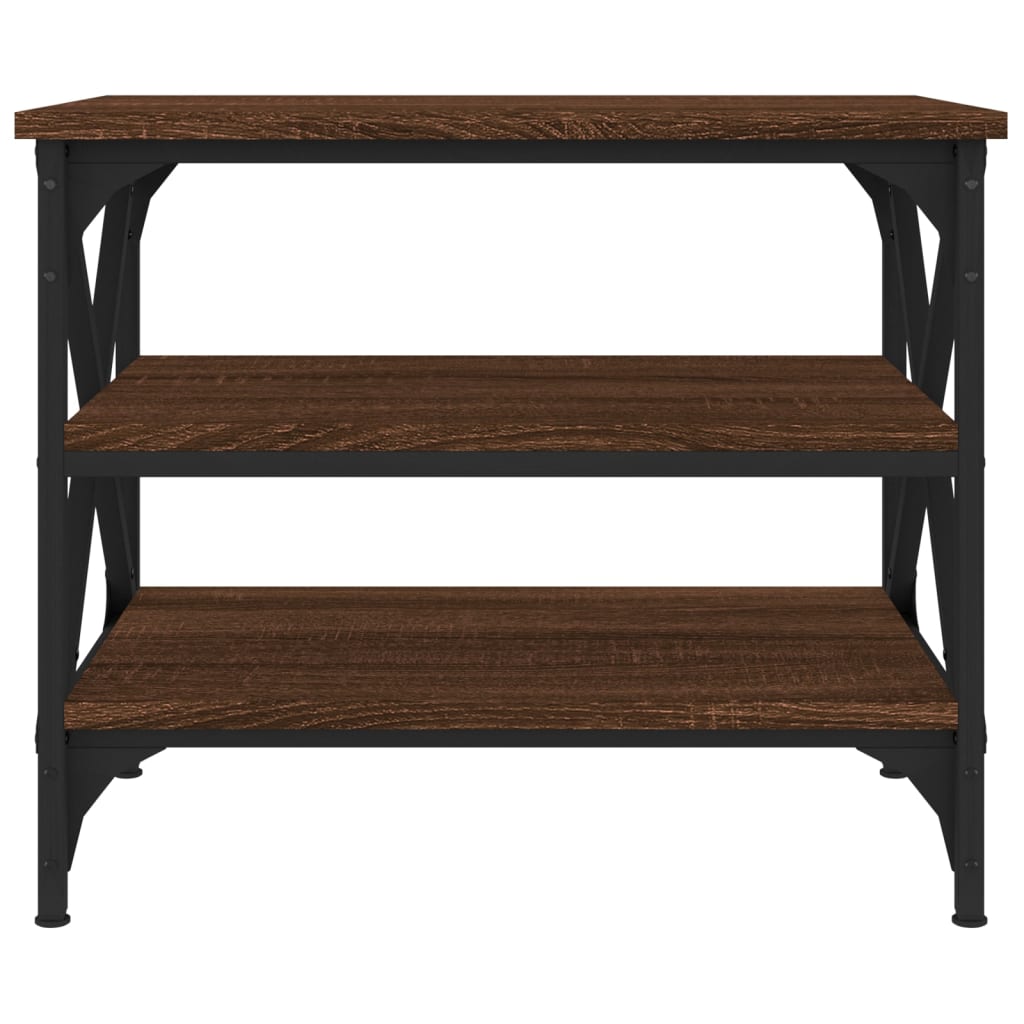 Mesa de apoio 55x38x45 cm derivados madeira carvalho castanho - Image 4