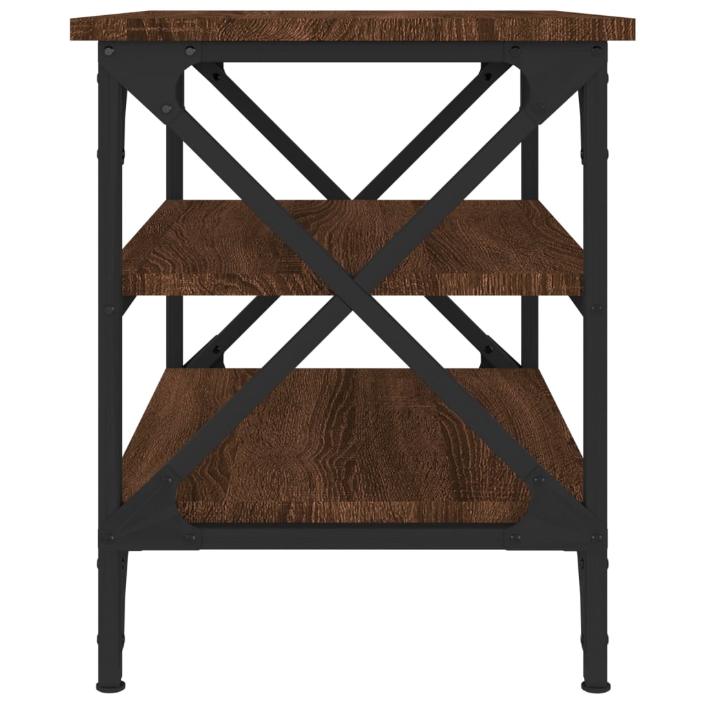 Mesa de apoio 55x38x45 cm derivados madeira carvalho castanho - Image 5