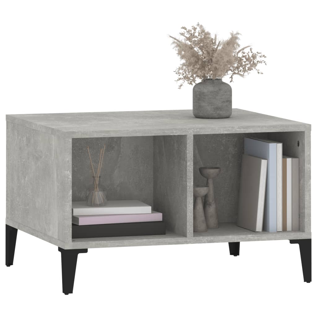 Mesa de centro 60x50x36,5 cm derivados de madeira cinza cimento - Image 3