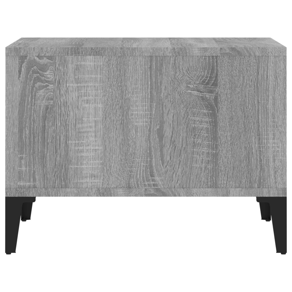 Mesa de centro 60x50x36,5 cm derivados de madeira cinza sonoma - Image 5