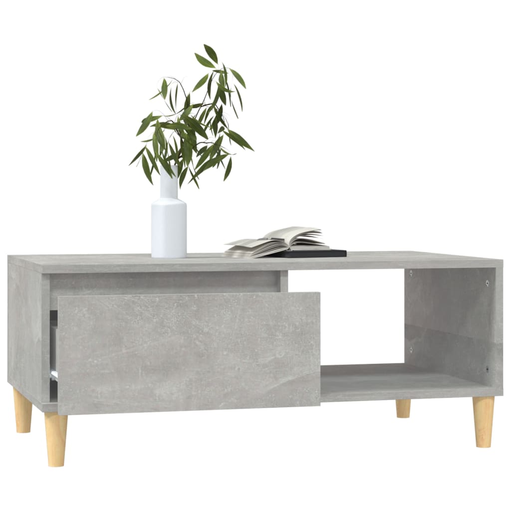 Mesa de centro 90x50x36,5 cm derivados madeira cinzento cimento - Image 3